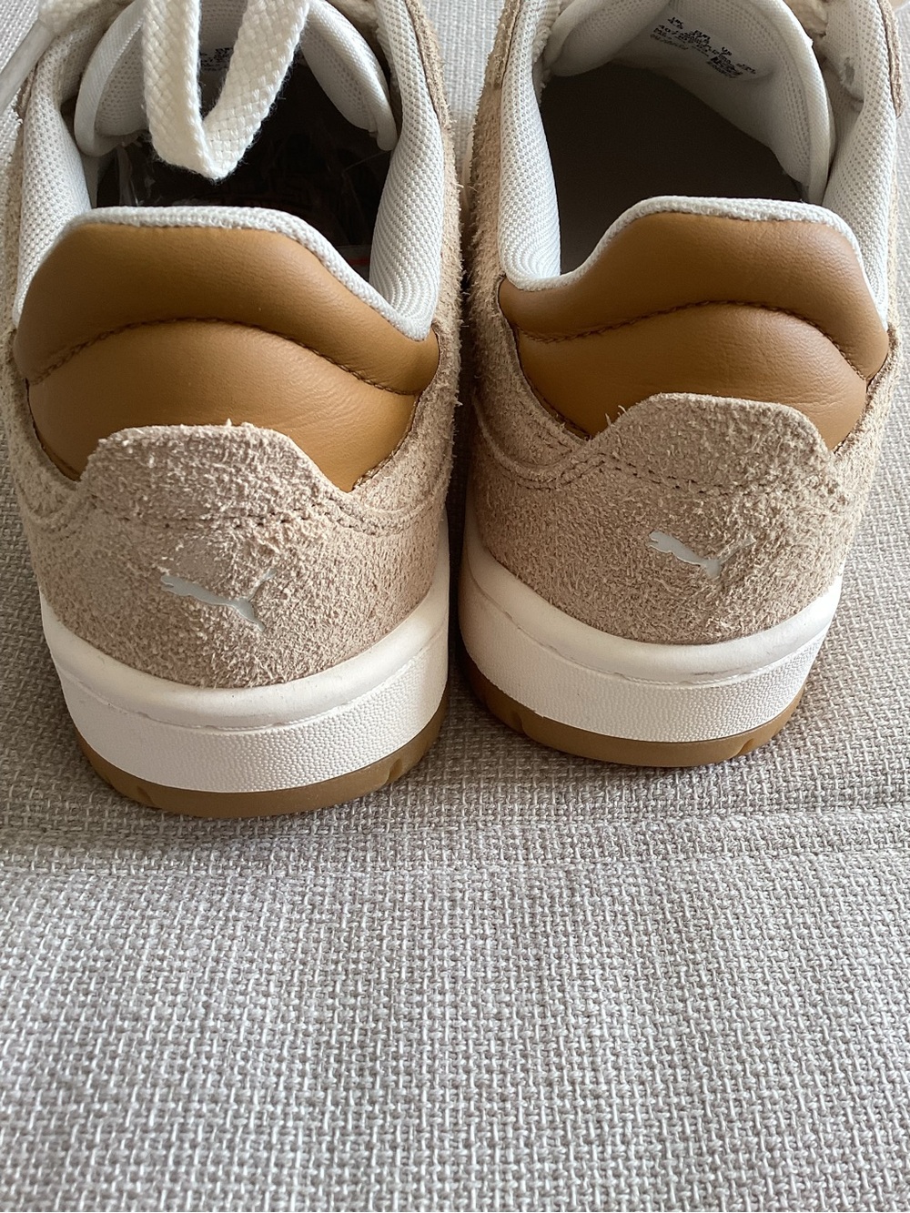 Puma Women’s Cream & Tan Low-Top Sneakers - Picture 8 of 8